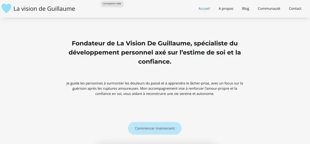 preview site internet lavisiondeguillaume