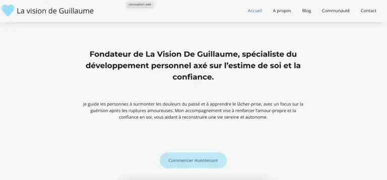 preview site internet lavisiondeguillaume